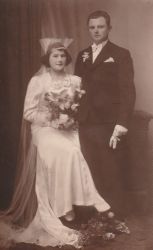 Zdjęcie ślubne Aleksandra Purzyckiego z 1932 r., syn Franciszka i Józefy Purzyckich, z arch. rodz. Marcina Purzyckiego