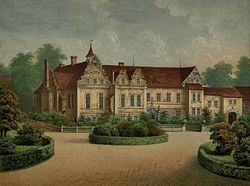 Warta Bolesławiecka, pow. bolesławiecki, pałac von Zedlitzów.
Wg A. Duncker, Die ländlichen Wohnsitze, Schlösser und Residenzen ...