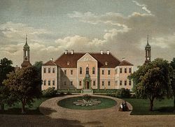 Bojadła, pow. zielonogórski, pałac von Kottwitzów.
Wg A. Duncker, Die ländlischen Wohnsitze, Schlösser und Residenzen der ...