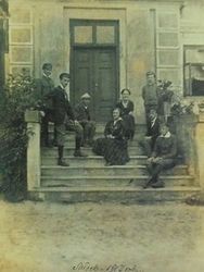 Młock-Kopacze, pow. ciechanowski, dwór Feliksa Szwałkowskiego z XIX wieku, 1917 r., z arch. rodz. Ryszarda Bacciarelliego
