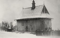 Marcinkowice, pow. nowosądecki, kaplica
ufundowana w 1933 r.
przez
Stanisława Morawskiego h. Dąbrowa, z arch. rodz. Małgorzaty ...